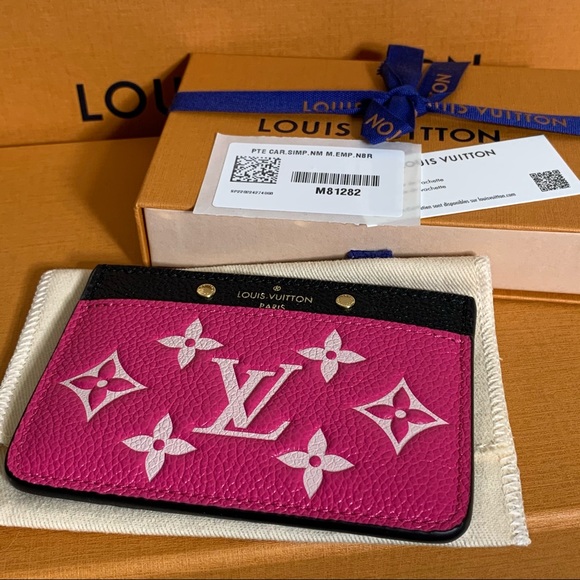 LOUIS VUITTON CARD HOLDER SPRING IN THE CITY BLACK/WHITE/PINK - Picture 3 of 5